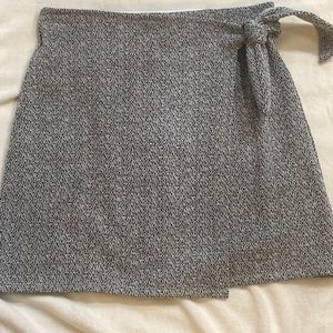 Faux wrap skirt